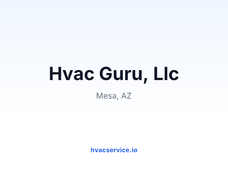 Hvac Guru, Llc