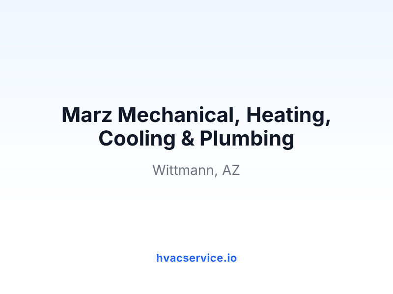 Marz Mechanical, Heating, Cooling & Plumbing