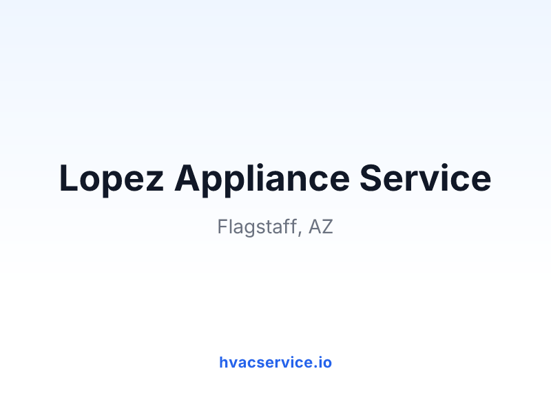 Lopez Appliance Service