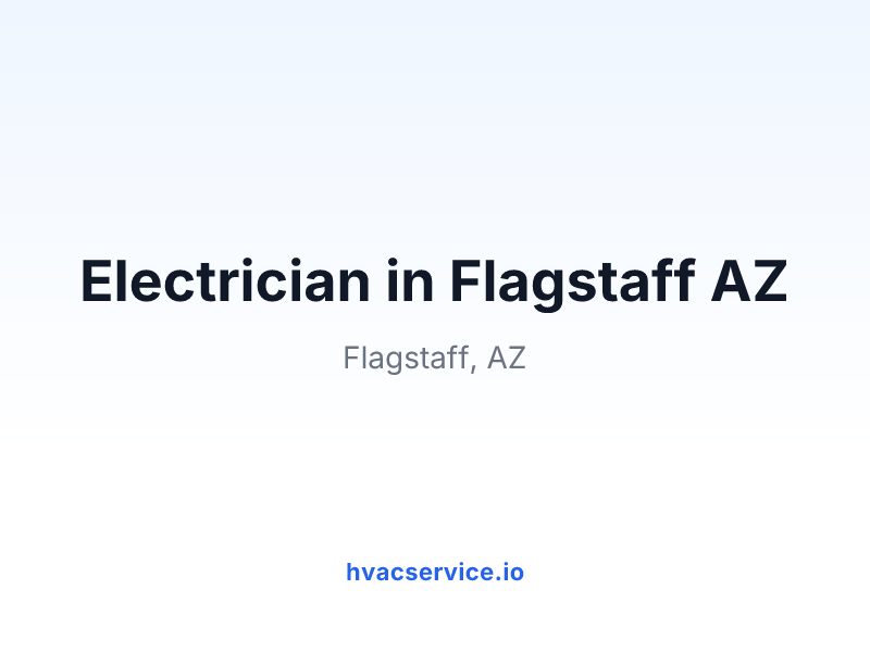 Electrician in Flagstaff AZ