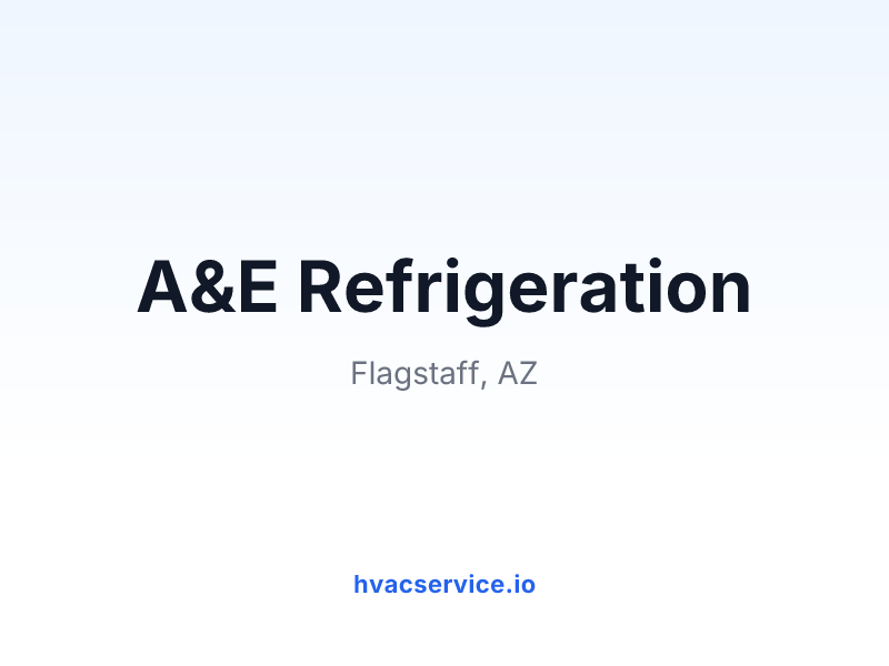 A&E Refrigeration