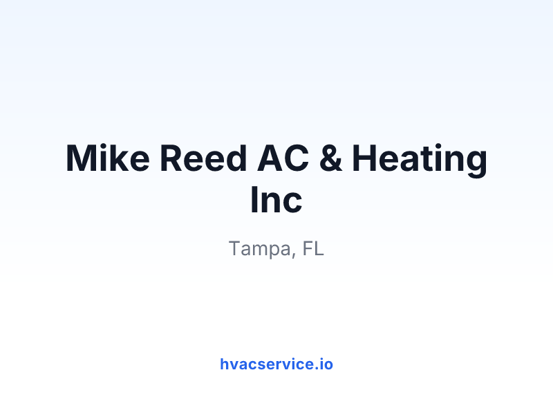 Mike Reed AC & Heating Inc