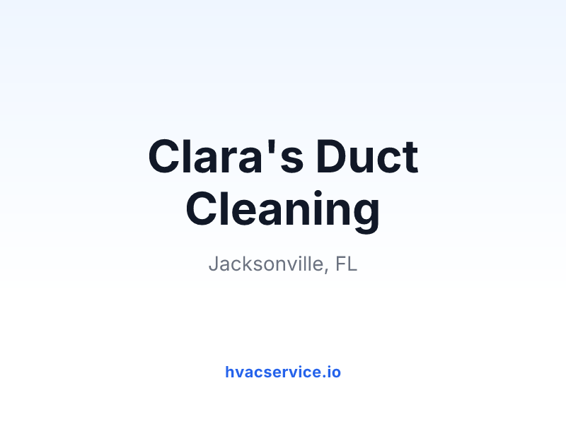Clara's Duct Cleaning