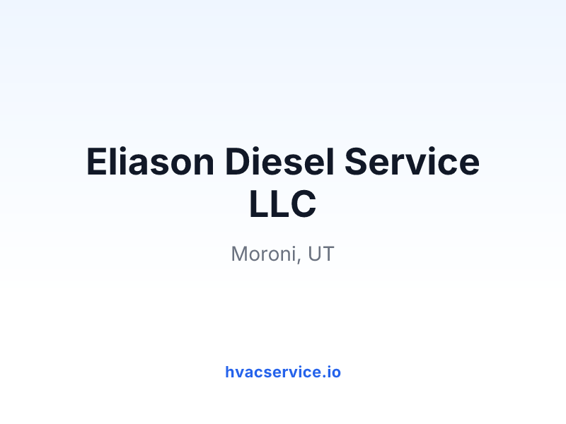 Eliason Diesel Service LLC