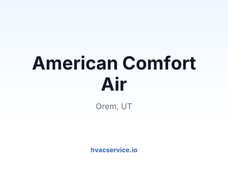 American Comfort Air