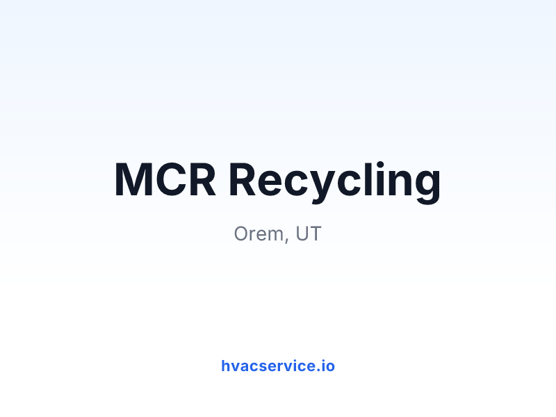 MCR Recycling