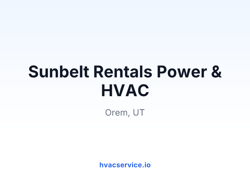 Sunbelt Rentals Power & HVAC