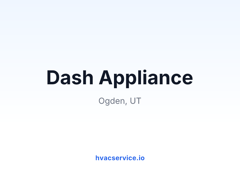 Dash Appliance