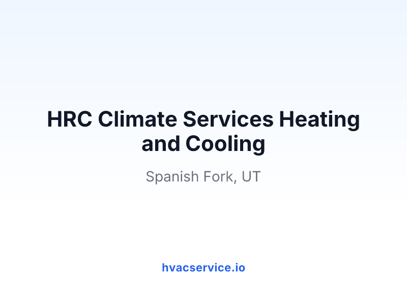 HRC Climate Services Heating and Cooling