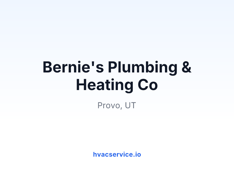 Bernie's Plumbing & Heating Co