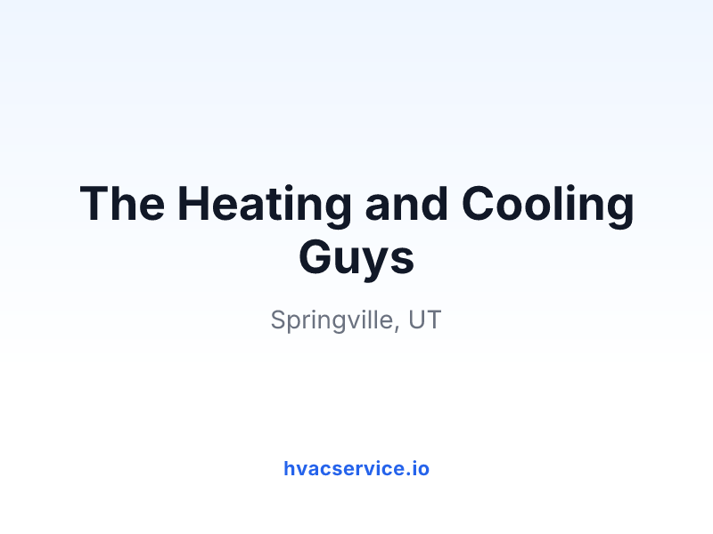 The Heating and Cooling Guys