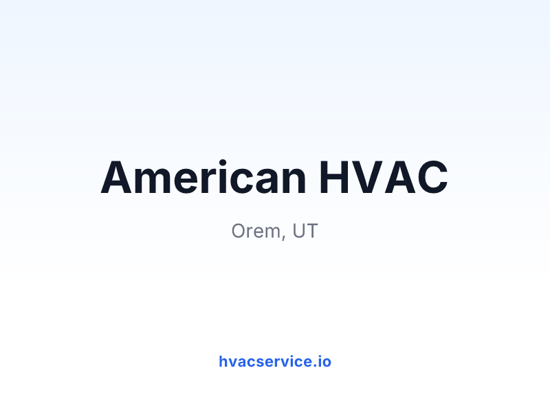 American HVAC