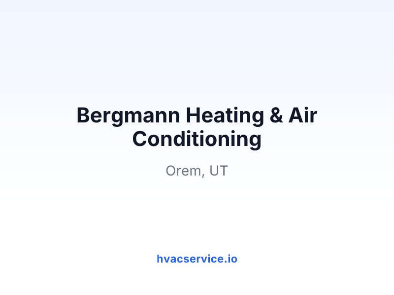 Bergmann Heating & Air Conditioning