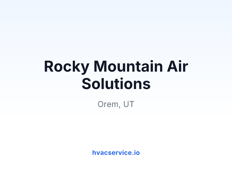 Rocky Mountain Air Solutions