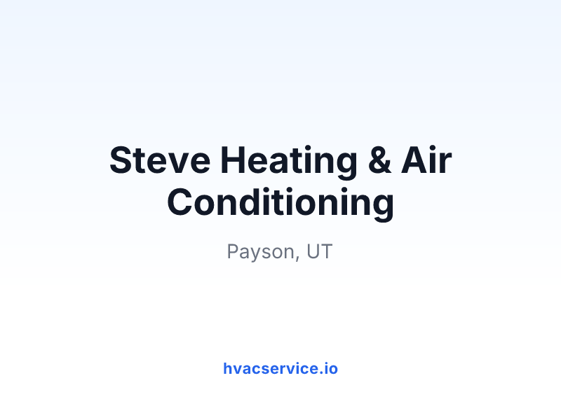 Steve Heating & Air Conditioning