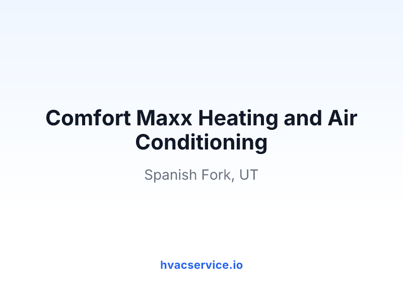 Comfort Maxx Heating and Air Conditioning
