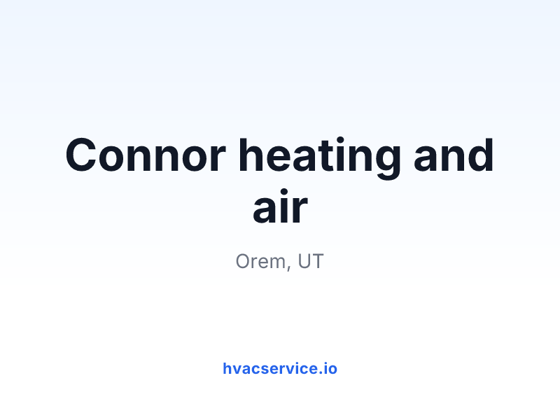 Connor heating and air
