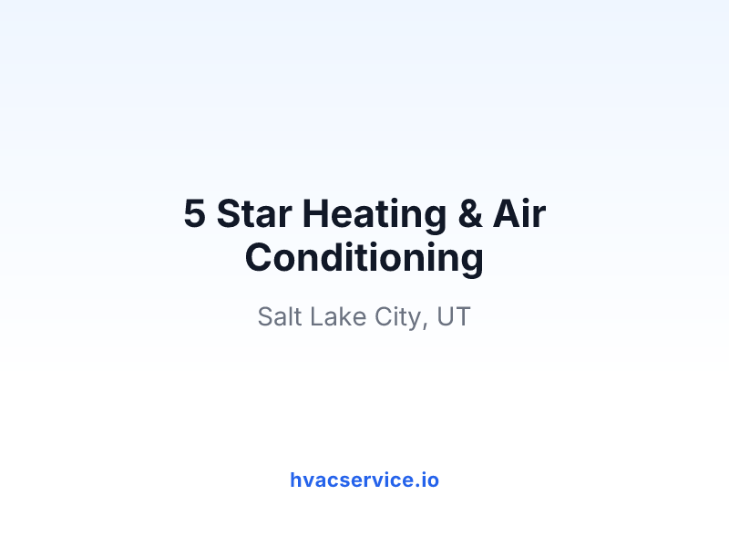 5 Star Heating & Air Conditioning