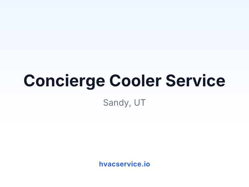 Concierge Cooler Service
