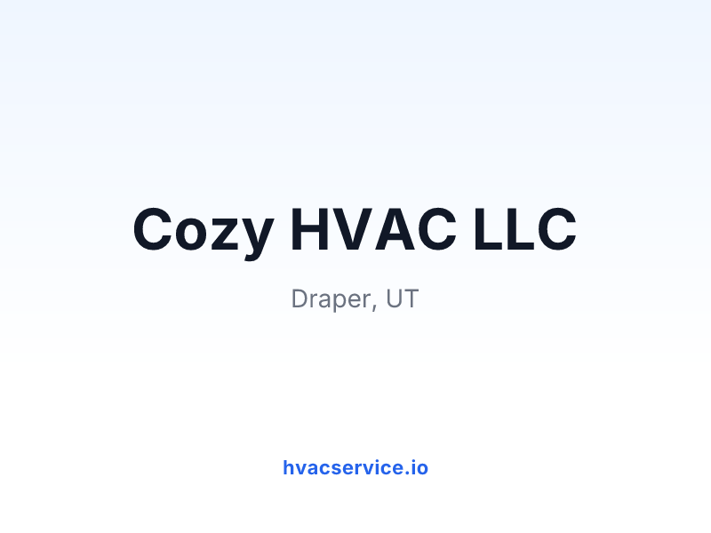 Cozy HVAC LLC