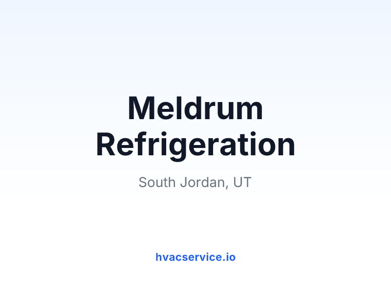 Meldrum Refrigeration