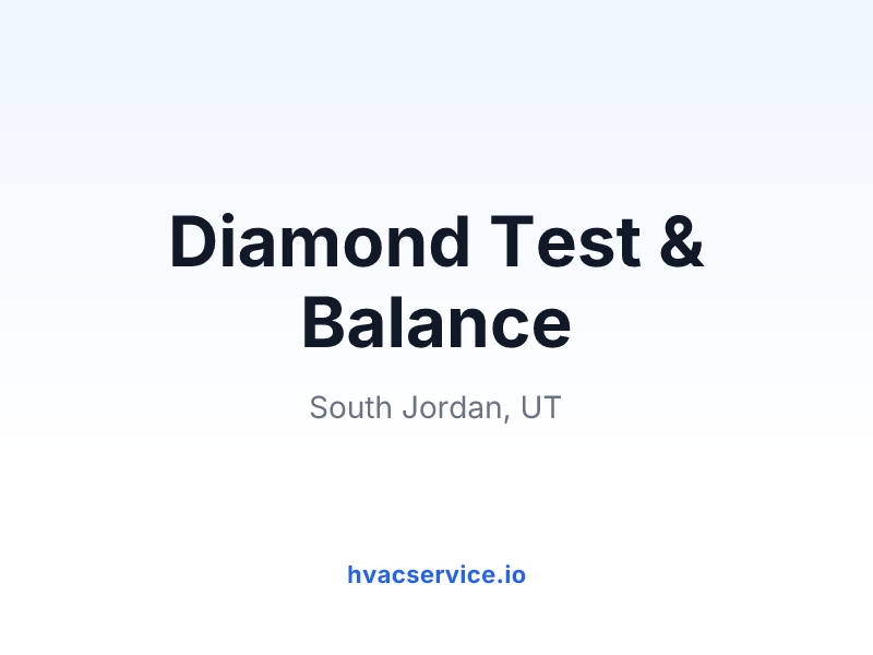 Diamond Test & Balance