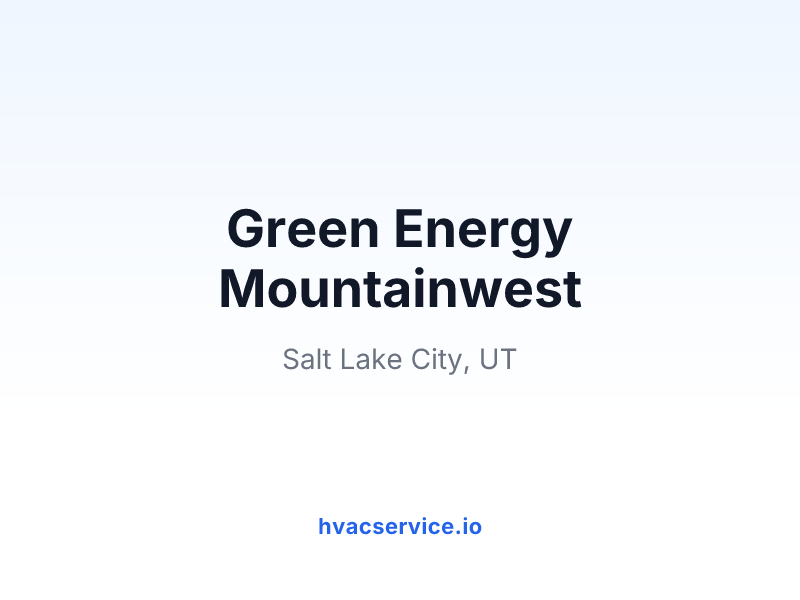 Green Energy Mountainwest
