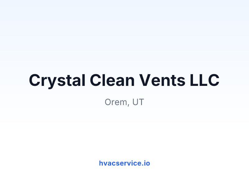 Crystal Clean Vents Inc.