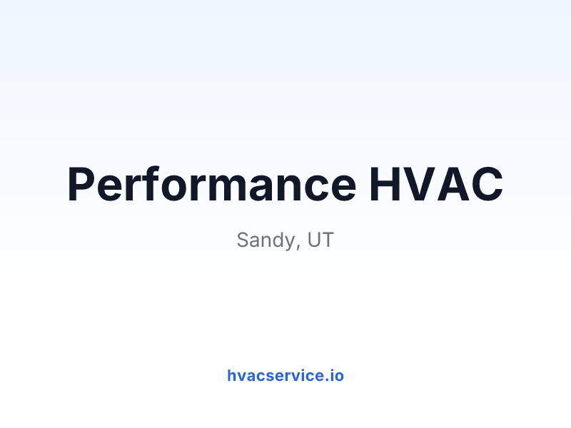 Performance HVAC
