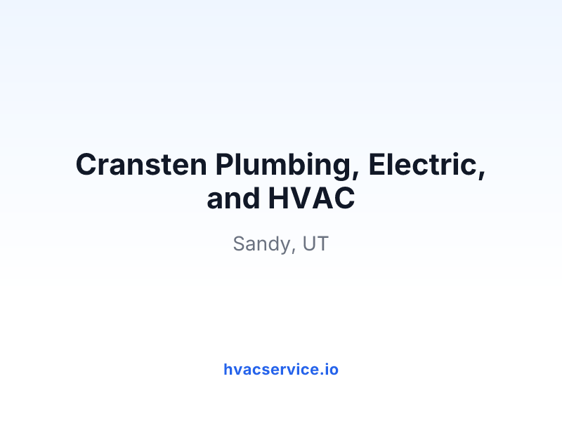 Cransten Plumbing, Electric, and HVAC