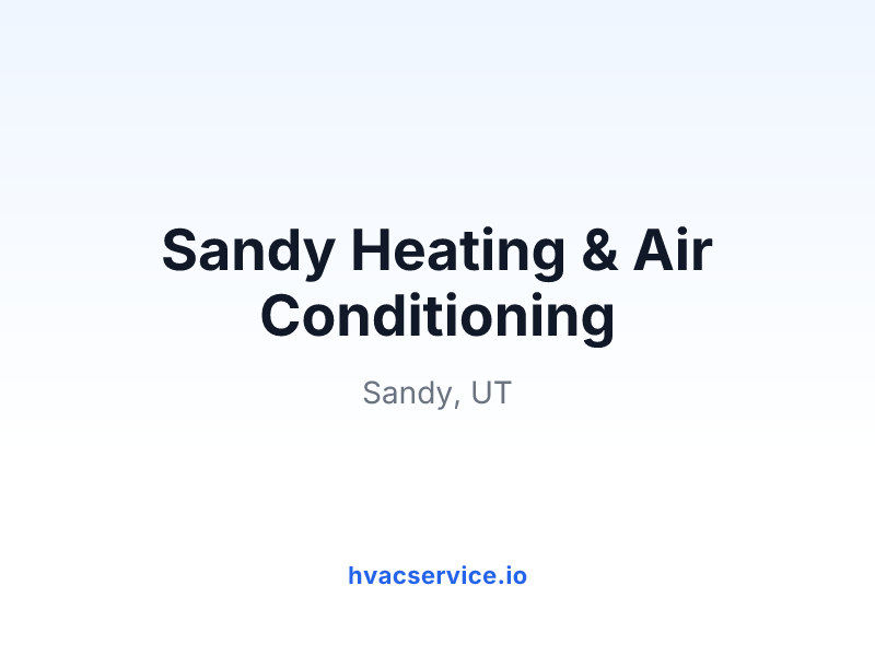 Sandy Heating & Air Conditioning