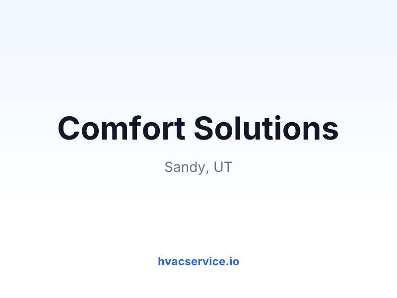 Comfort Solutions
