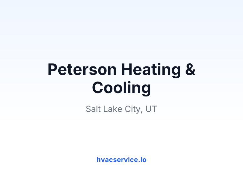 Peterson Heating & Cooling