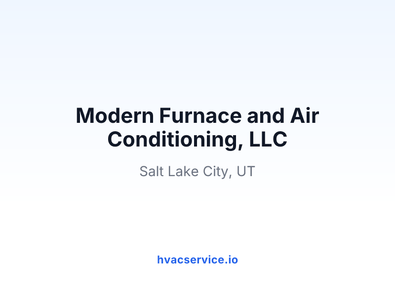 Modern Furnace and Air Conditioning, LLC