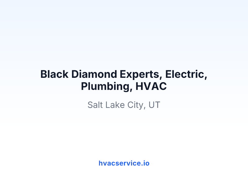 Black Diamond Experts, Electric, Plumbing, HVAC