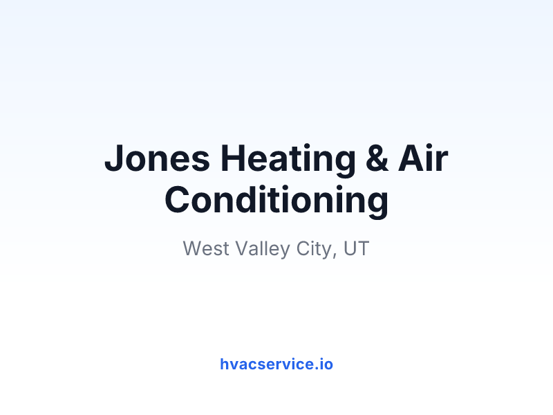 Jones Heating & Air Conditioning
