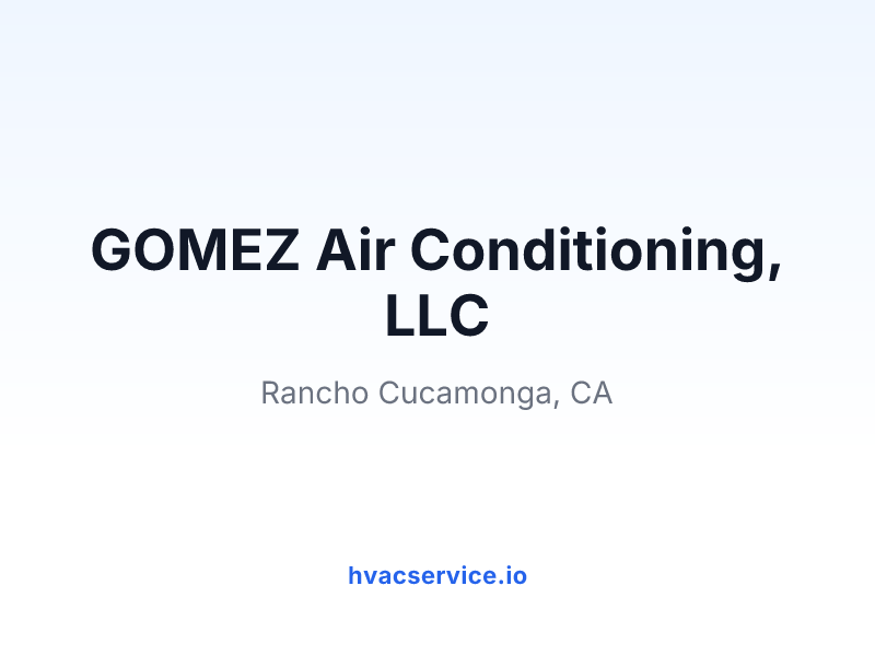 GOMEZ Air Conditioning, LLC