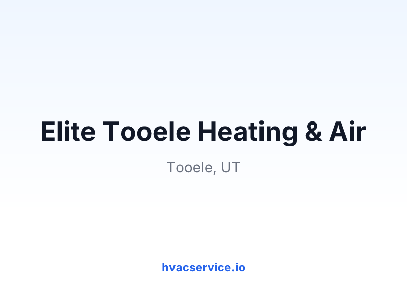 Elite Tooele Heating & Air