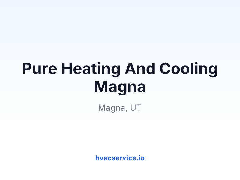 Pure Heating And Cooling Magna