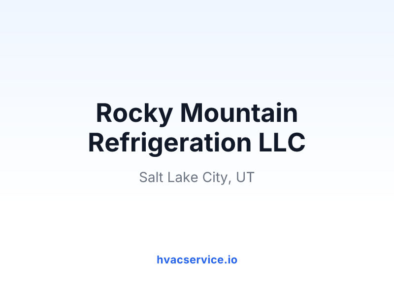 Rocky Mountain Refrigeration LLC