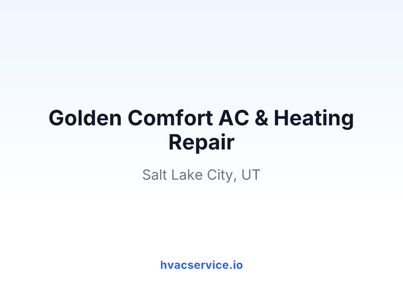 Golden Comfort AC & Heating Repair