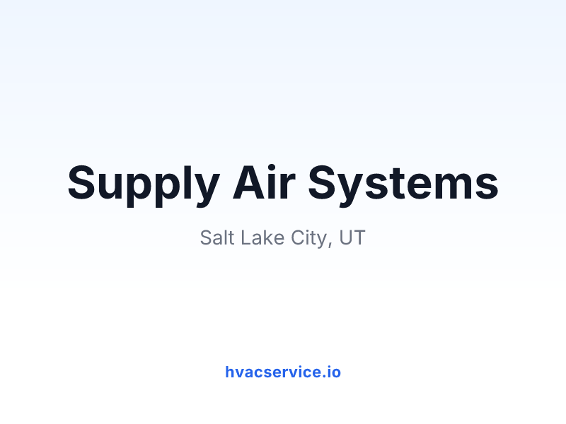 Supply Air Systems