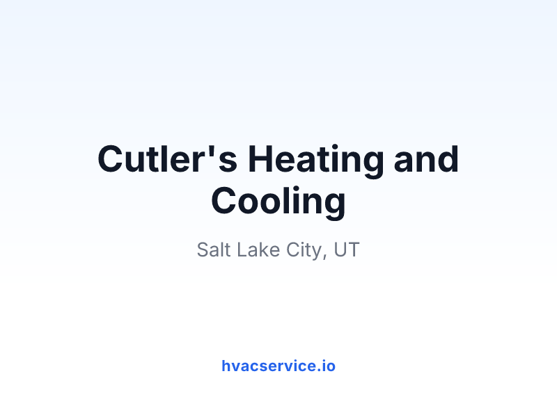 Cutler's Heating and Cooling
