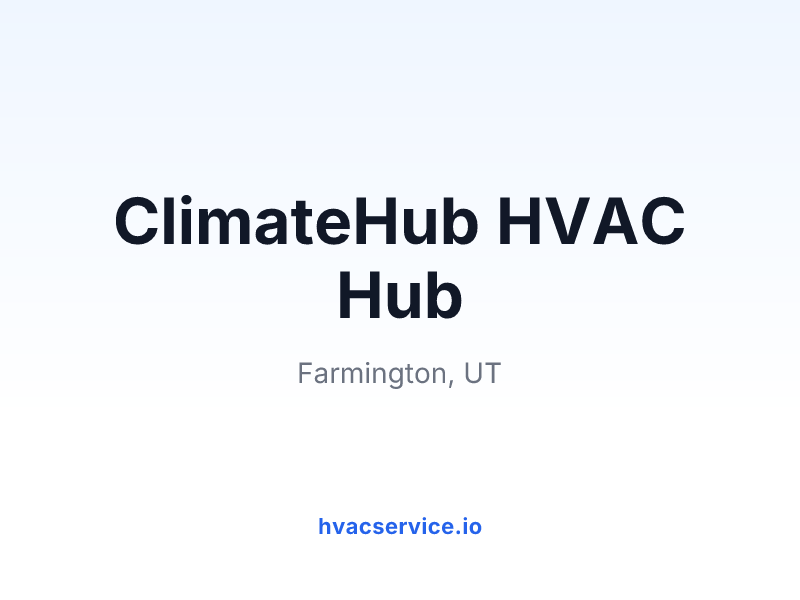 ClimateHub HVAC Hub