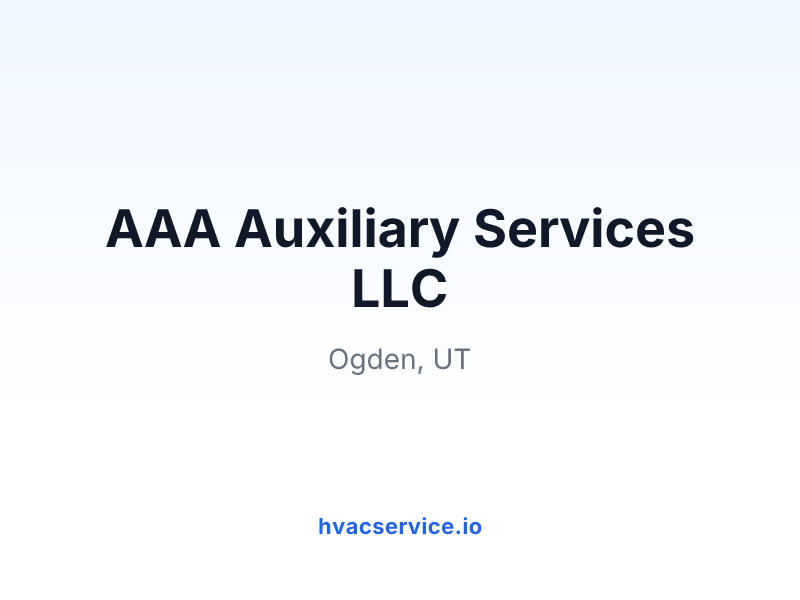 AAA Auxiliary Services LLC