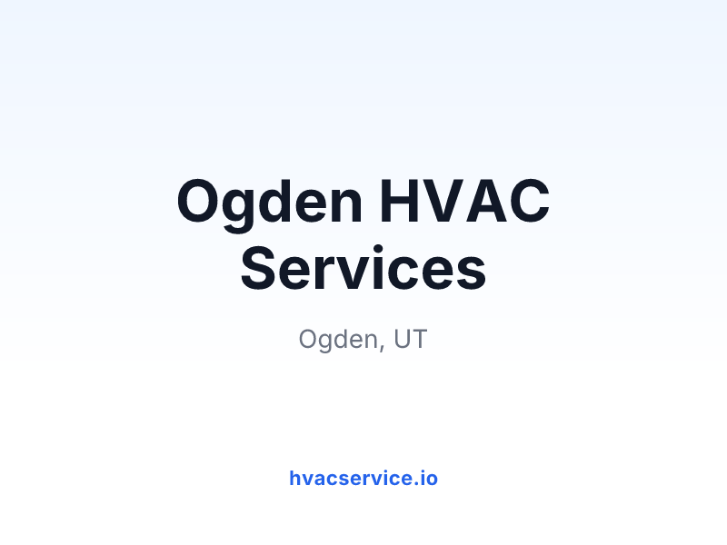 Ogden HVAC Services