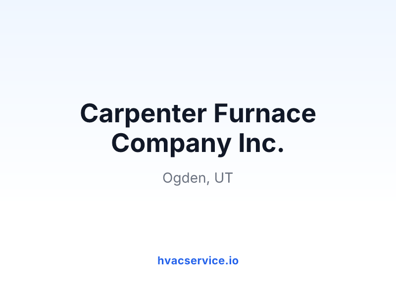 Carpenter Furnace Company Inc.