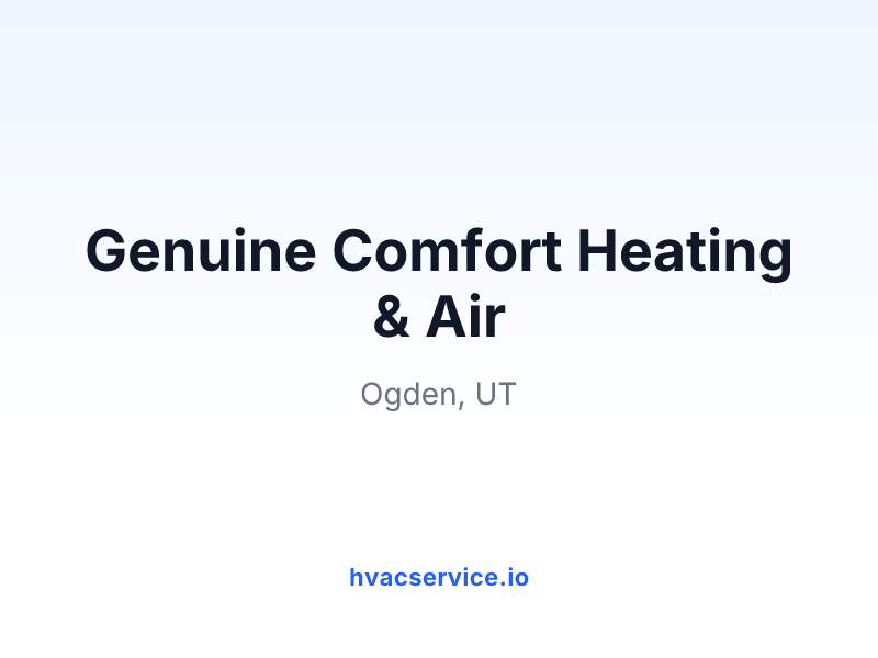 Genuine Comfort Heating & Air