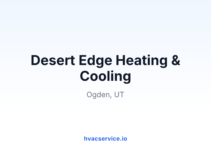 Desert Edge Heating & Cooling