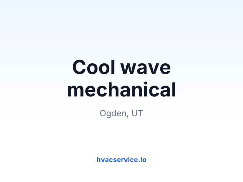 Cool wave mechanical